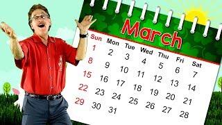 The Month of March | Calendar Song for Kids | Month of the Year Song | Jack Hartmann