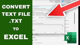 How to Convert Notepad Text File (.TXT) to Excel