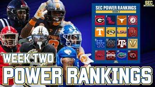 Chris Phillips' 2024 Week 2 SEC Football POWER RANKINGS