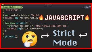 JavaScript Strict Mode - "use strict";