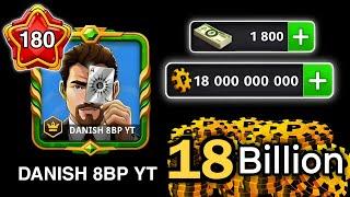 8 ball pool - 18 000 000 000 coins Completed  | Impossible Trickshots In Berlin | DANISH 8BP YT