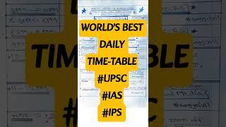 BEST STUDY TIMETABLE FOR UPSC IAS IPS  #sagycivil #stockmarket #UPSC