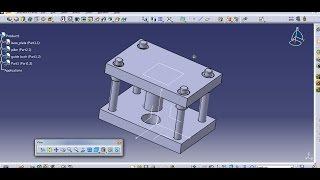 Top Down Assembly with press tool example in CATIA Explained