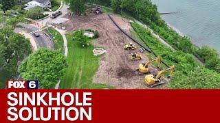 Whitefish Bay sinkhole developments | FOX6 News Milwaukee