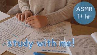 ASMR Extra Long Study with Me! ️  | pen writing background sounds to help you study - No Talking