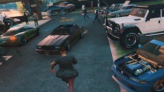 GTA5 MASSIVE MANSION CAR MEET!!! 