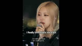 i love Rosé's voice but........ #rosé