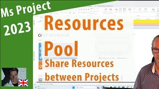 #107 Ms Project 2023 ● Resource Pool ● Sharing Resources Between Projects