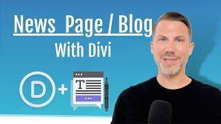 6.8 Design a News Page / Blog With Divi