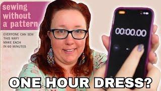 60 minutes to make a VINTAGE dress with NO PATTERN? Let's test it!