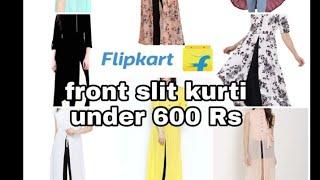 Front slit Kurtas for college under 600 Rs from Flipkart  \\ beauty tips by me