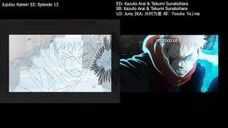 Jujutsu Kaisen S2 episode 13: LO/Key Animation Comparison