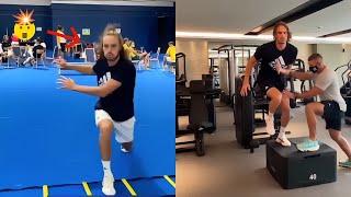 Stefanos Tsitsipas' Tennis Leg Explosive Training