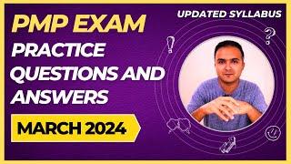 PMP Exam Questions 2024 (March) and Answers Practice Session | PMP Exam Prep | PMPwithRay