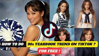 90s yearbook ai for free | How to do 90s yearbook trend on tiktok for free | 90s yearbook ai TikTok