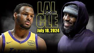 Los Angeles Lakers vs Cleveland Cavaliers Full Game Highlights - 2024 Summer League | July 15, 2024