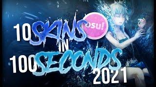 Top 10 osu! Skins in 100 Seconds 2021 #9