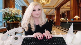 ASMR LUXURY HOTEL CHECK IN RECEPTIONIST ROLEPLAY SOFT SPOKEN