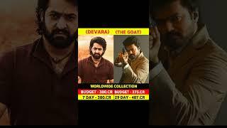 Devara Box office collection 7th Day | Devara vs The Goat 29th Day Collection comparison