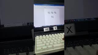 Typing ¾¼½ in word Shortcut |  #tech #technology #windows #tricks #word #اختصارات #shortcuts