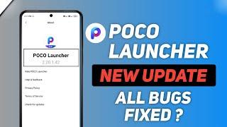 Poco Launcher New Update | Poco Launcher All Bugs Fixed ? | Ayan Official Tech