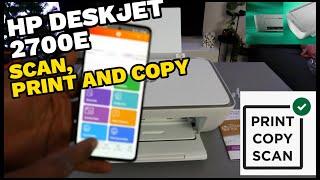 How To Print, Scan, Copy With HP Deskjet 2700E All In One Printer, Review !!