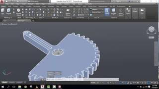 How to use Autocad 2017 make 3D gear in Autocad 2017 || 3Dlearners Academy