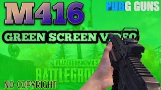 M416 AUTO FIRING WITHOUT SUPPRESSOR | GREEN SCREEN VIDEO