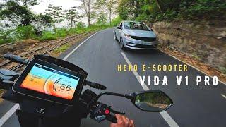 In-Depth Ride Review of Hero Vida V1 Pro E-Scooter - Cornering Scooter | Mileage Range Test On Hill
