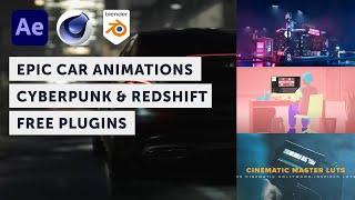 Blender Car Animation Tutorial, Cyberpunk with Redshift, and Map Explainers in After Effects