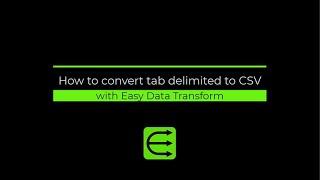 How to convert tab delimited to CSV