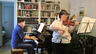 Sergei D Viluman: Duetto Spontaneo, for  violin and piano. mov.1:  Allegro con precisione