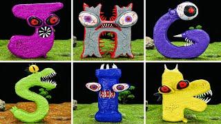  Making ALPHABET LORE MONSTER [G to S] Sculptures with Clay #3 | Alphabet Lore clay