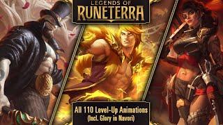 All 110 Level Up/Ascend Animations (including Sett Samira and Jack ) | Legends of Runeterra