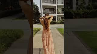 Elegant Halter Neck Long Dress | Flowy Cutout Dress For Women  | Midi Dress | Midi Dress For Women