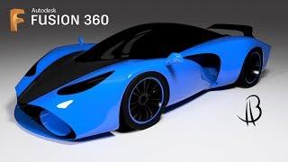 Car Design Speedrun 7 - Using Autodesk Fusion 360 - supercar SBX360