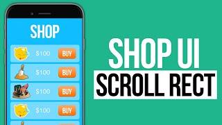 UI Scroll Rect in Unity - Create Shop with UI Scroll Rect!!