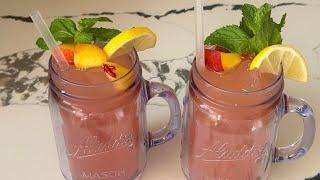 Fresh Peach Lemonade - Refreshing Peach Lemonade Recipe - Ellen’s Homemade Delights 