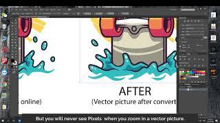 How to Convert the online picture to Vector file by illustrator