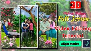 Alight Motion 4 |3D| Full Screen | Whatsapp Status |Video Editing Tutorial||Malayalam Explanation