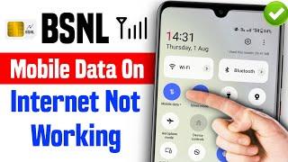 bsnl data on but not working | bsnl me net nahi chal raha hai | bsnl network problem 2024