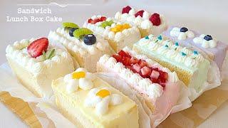 Fruit Sandwich Cake Made With Bread   No bake easy lunch box cake