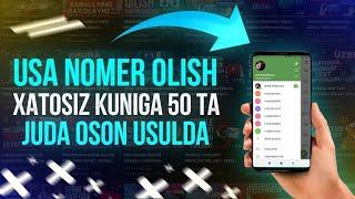 BEPULGA SAYT ORQALI TELEGRAM UCHUN USA NOMER OLISH 1QISM