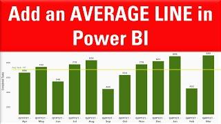 How To Add an Average Line in Power BI Column Chart