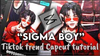 “Sigma boy” new kpop tiktok trend capcut tutorial