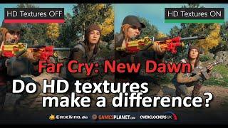 Far Cry: New Dawn Graphics Comparison HD Textures ON vs HD Textures OFF | PC | 4K UHD