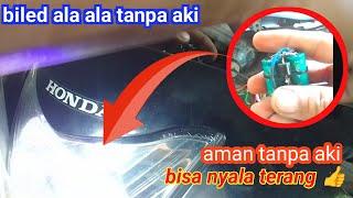 Supra fit new pasang lampu biled ala ala tanpa aki super terang @TipsOtomotif23