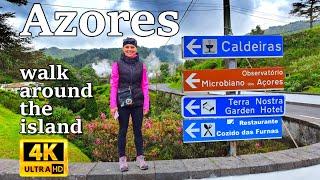 Azores walk around the island São Miguel 4K UHD Amazing Portugal