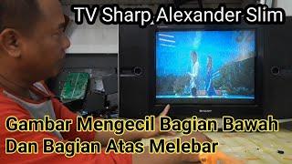 TV Sharp Alexander Slim Gambar Menyempit