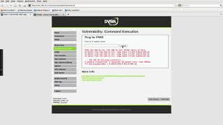 DVWA - Command injection attack Part 1
